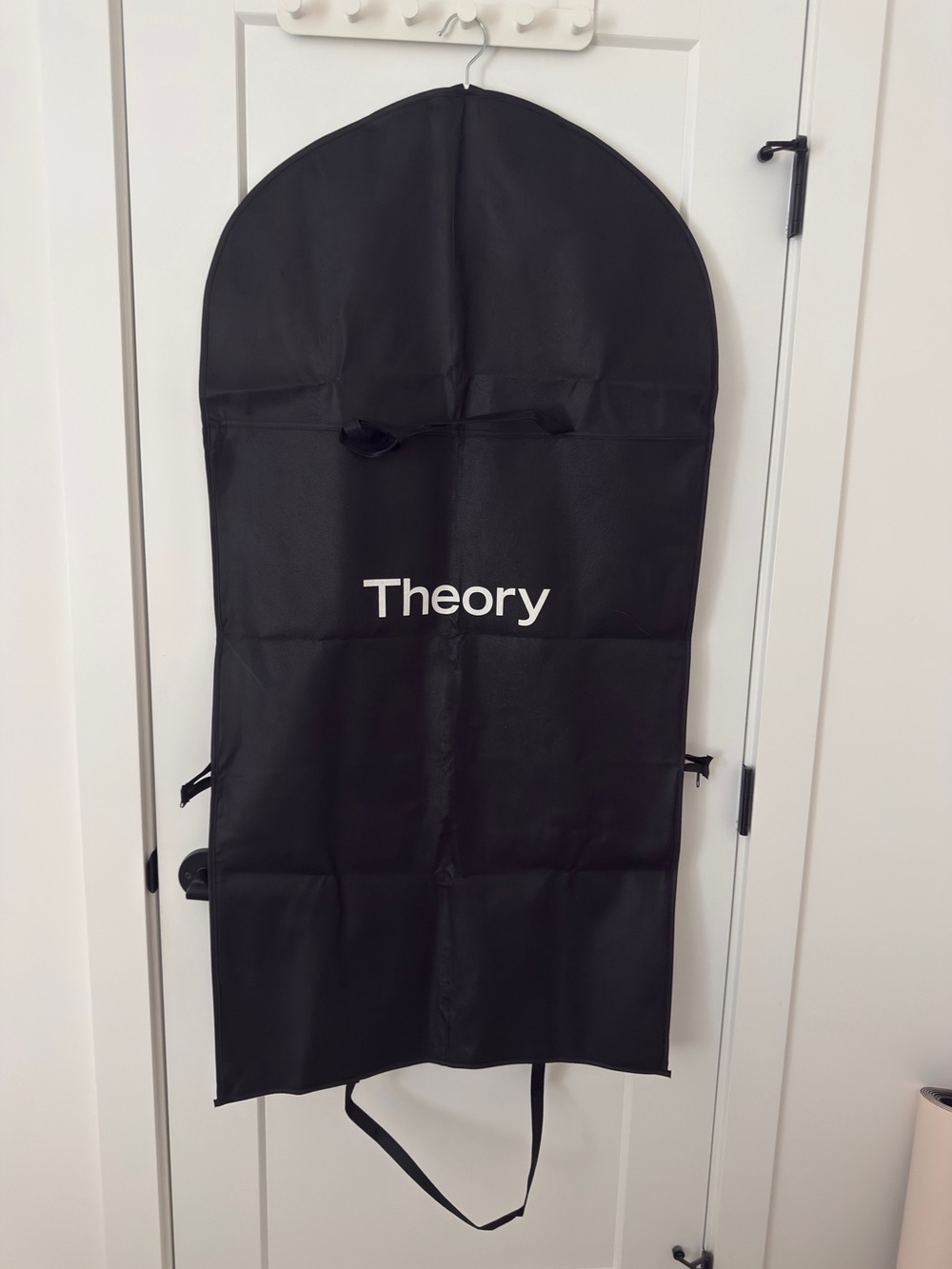 Theory Black Garment Bag Full Zip Travel Suit Dress Cover